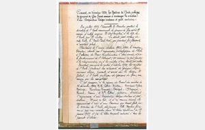 Création de L'ABEILLE de GIEN   le premier document manuscrit date d'Octobre 1924